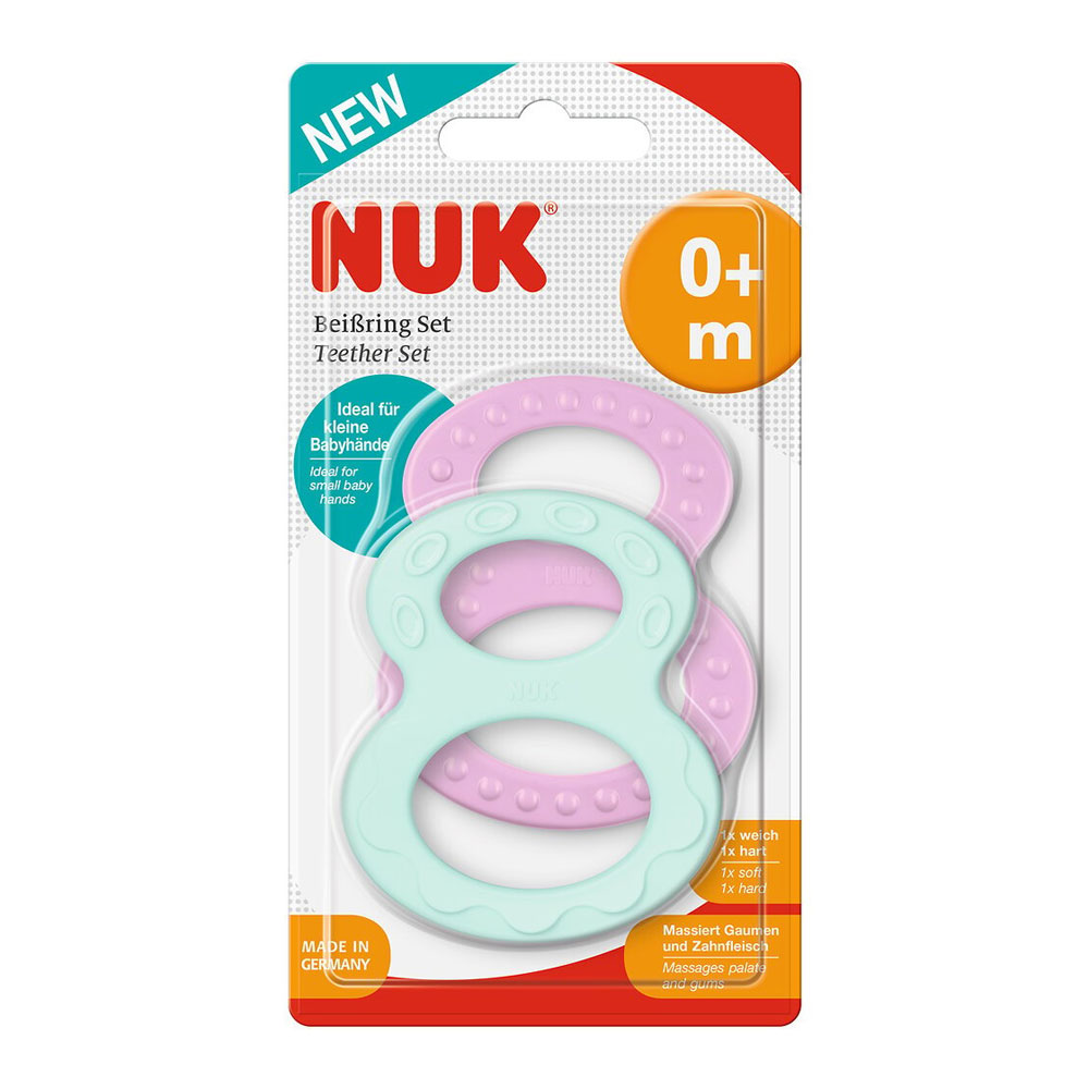 2 Anneaux De Dentition Classiques Des 3 Mois Nuk