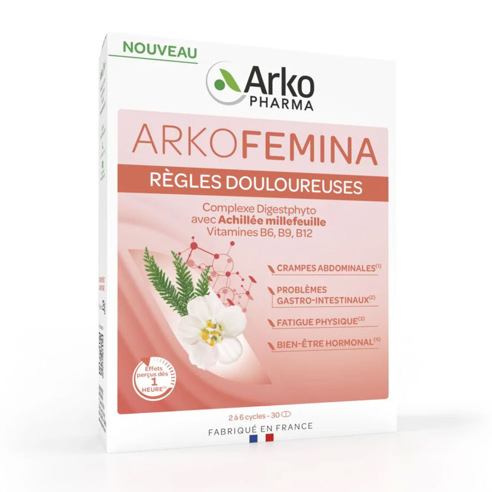 Arkopharma Arkofemina Règles Douloureuses 30 Comprimés