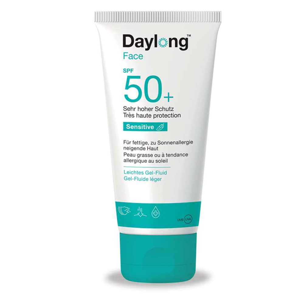 Galderma Daylong Sensitive Gel Fluide Visage SPF50+ Peaux Grasses 50ml