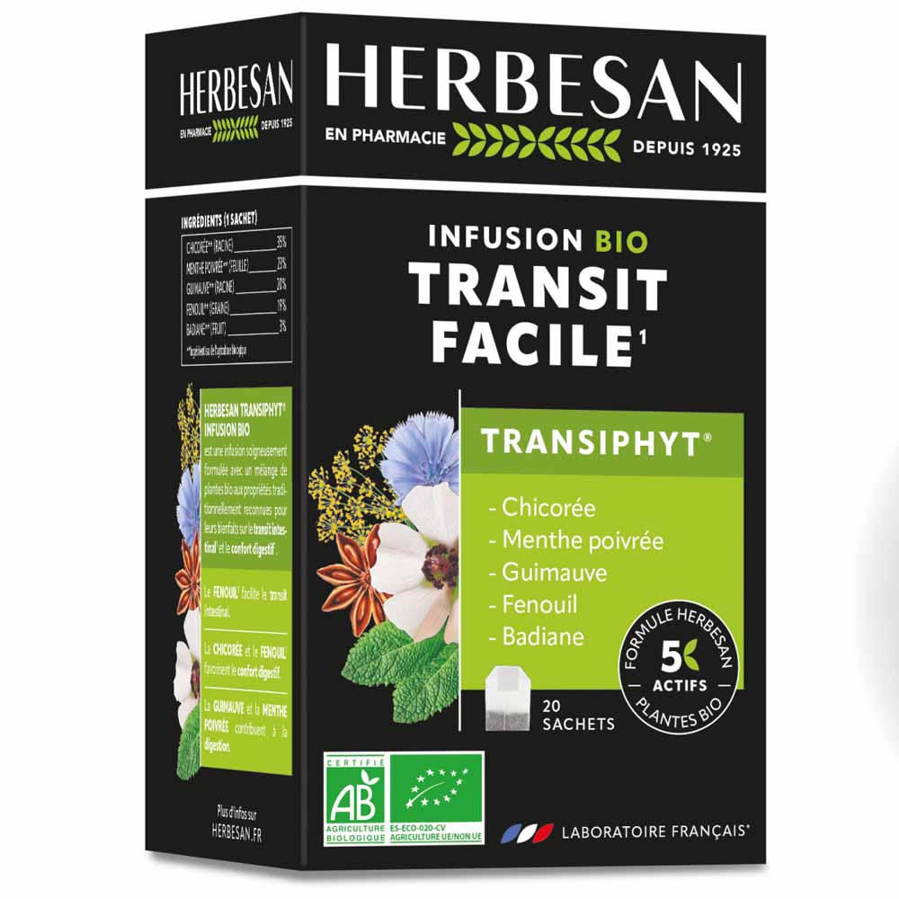 Herbesan Transiphyt Infusion à base de 6 Plantes Bio x20 sachets