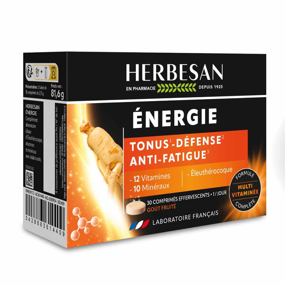 Herbesan Énergie 30 comprimés