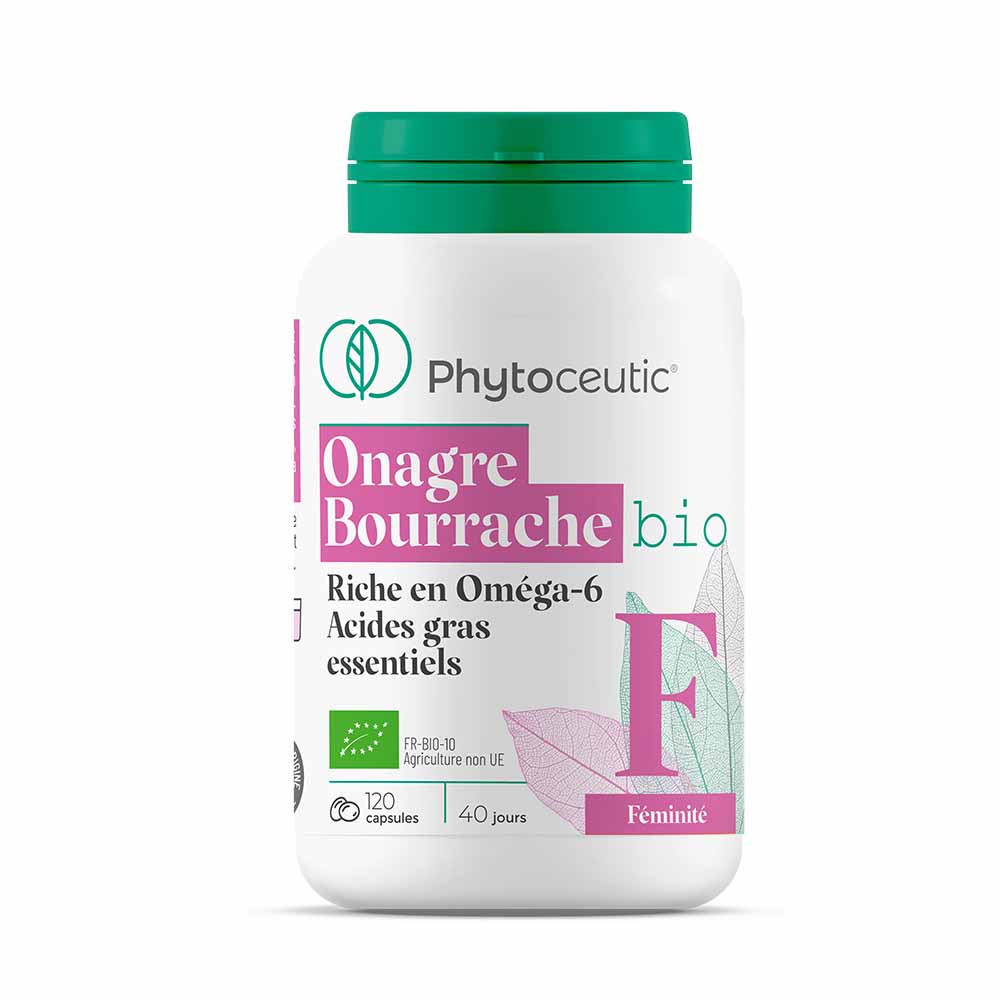 Phytoceutic Huile Duo Onagre/bourrache Bio/ab 120 Capsules