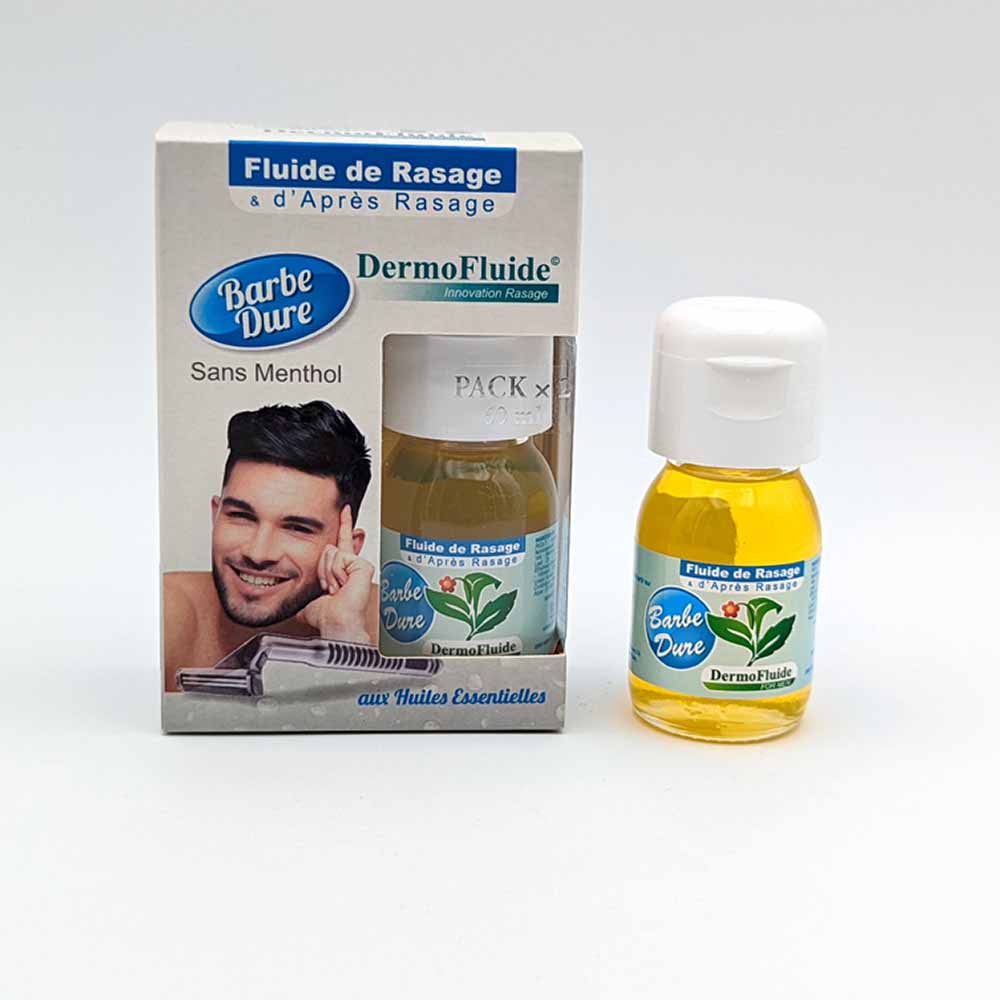 Dermo Fluide FLUIDE DE RASAGE ET APRES-RASAGE SANS MENTHOL BARBES DURES 30ml