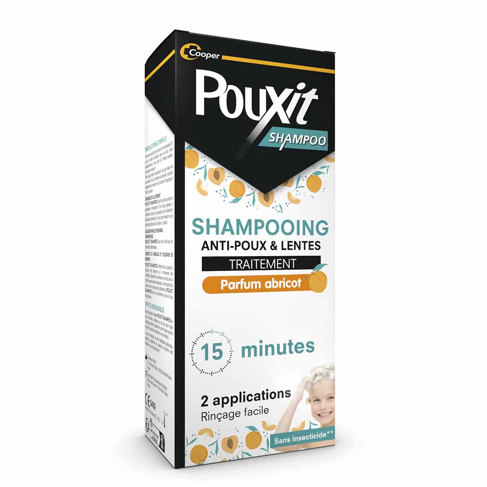 Pouxit Shampooing Traitement Anti-Poux & Lentes Parfum Abricot 200ml