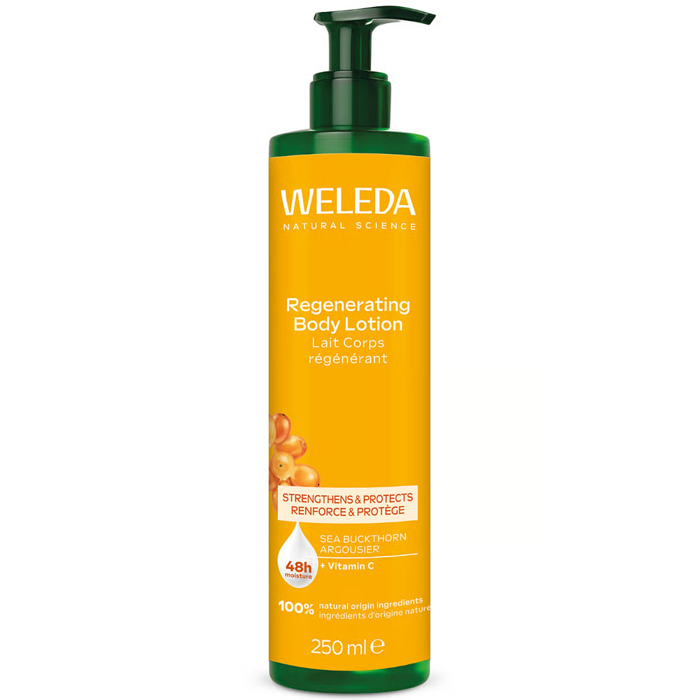 Weleda Argousier Lait Corps Régénérant Peaux sèches 250ml