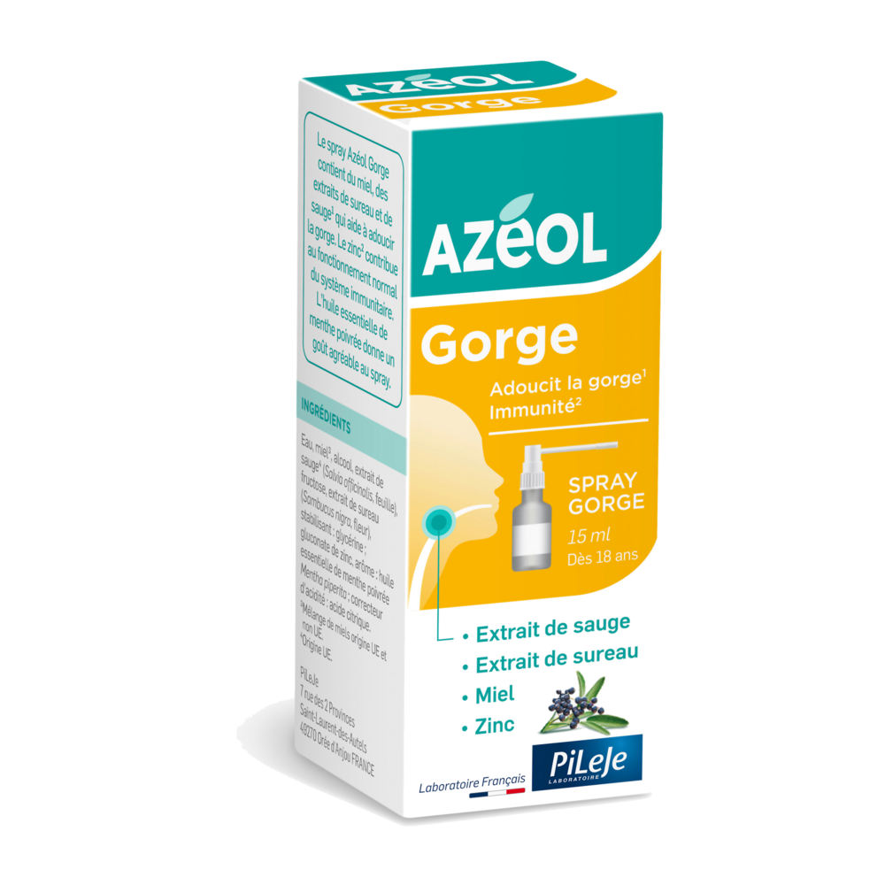 Pileje Azéol Spray Gorge 15ml