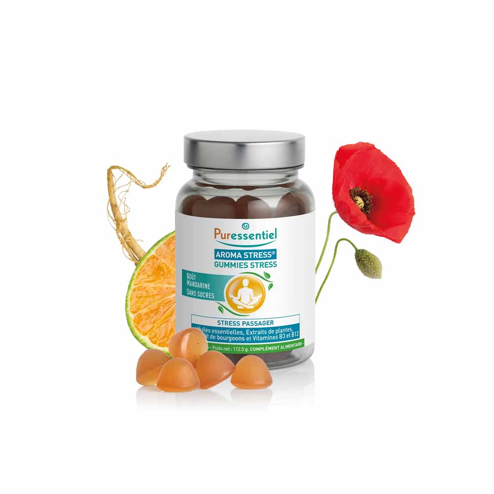 Puressentiel Aroma Stress Stress Aux Huiles Essentielles Bio 45 gummies