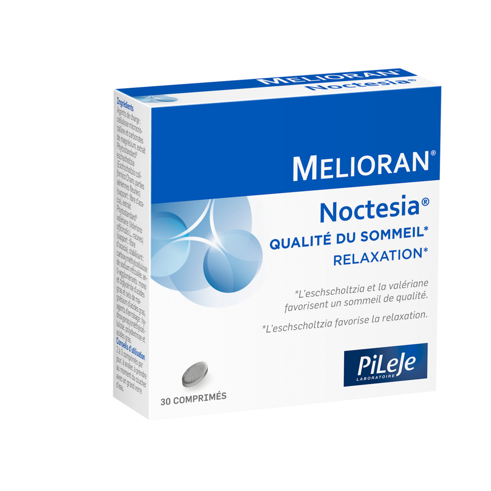 Pileje Melioran Noctesia Qualité du Sommeil et Relaxation 30 comprimés