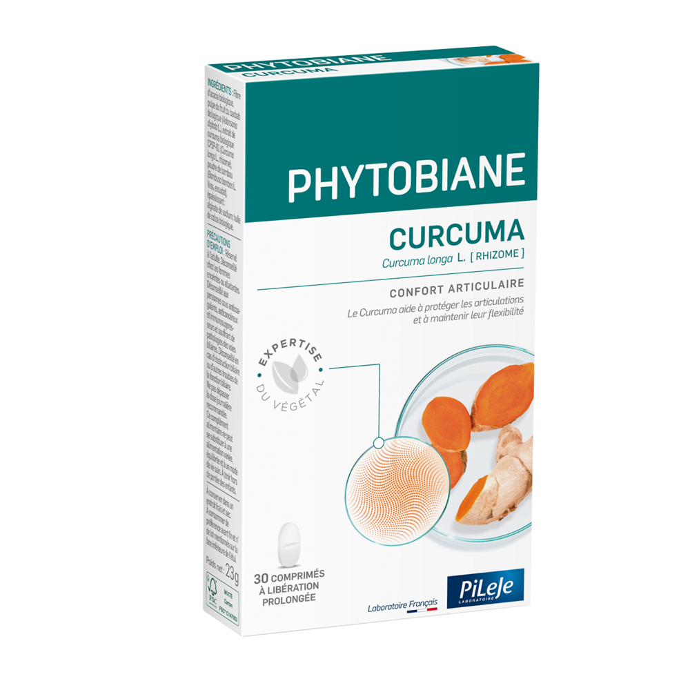 Pileje Phytobiane Curcuma Confort Articulaire 30 comprimés