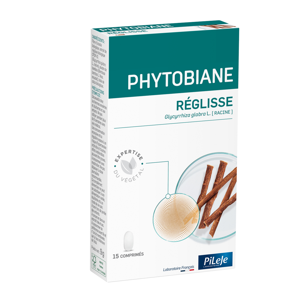 Pileje Phytobiane Réglisse 15 comprimés