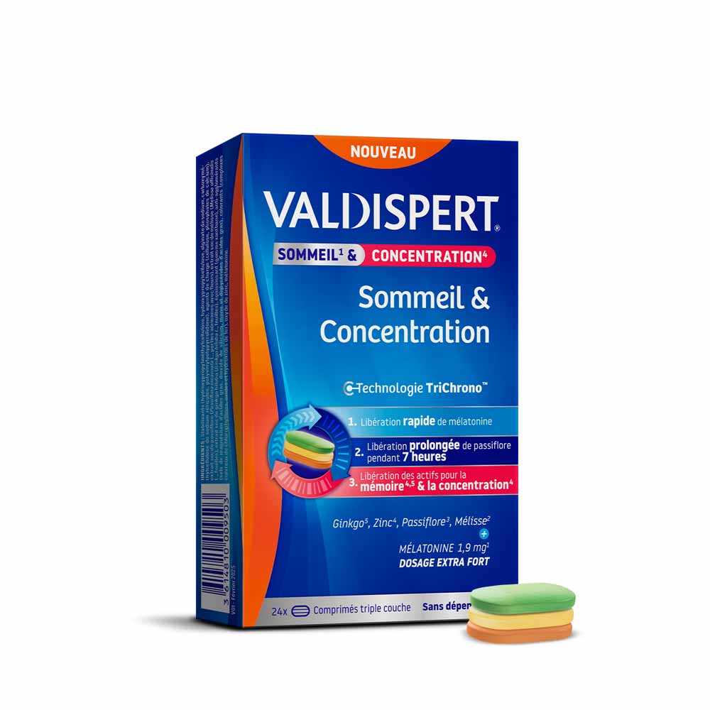 Valdispert Sommeil & Concentration 24 comprimés
