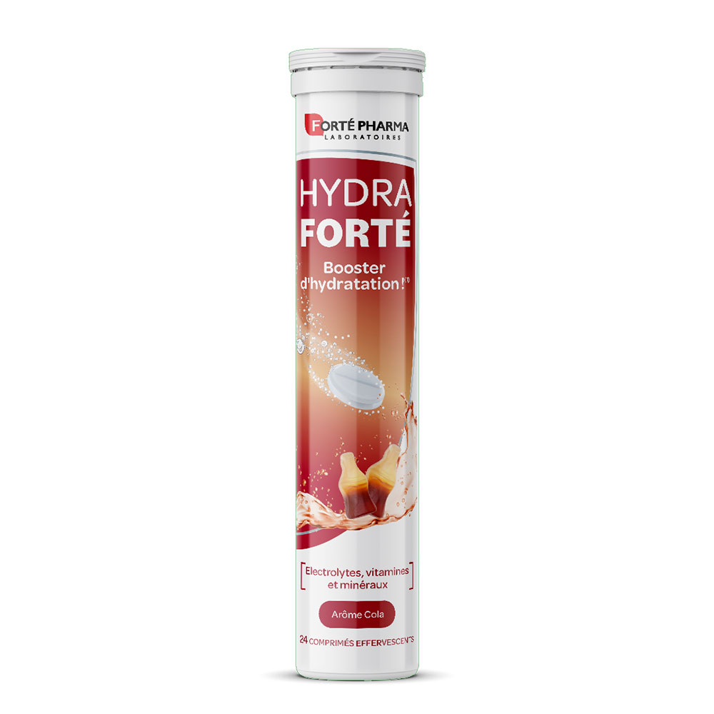 Forté Pharma Hydra Forté Booster D'hydratation Arôme Cola 24 comprimés effervescents