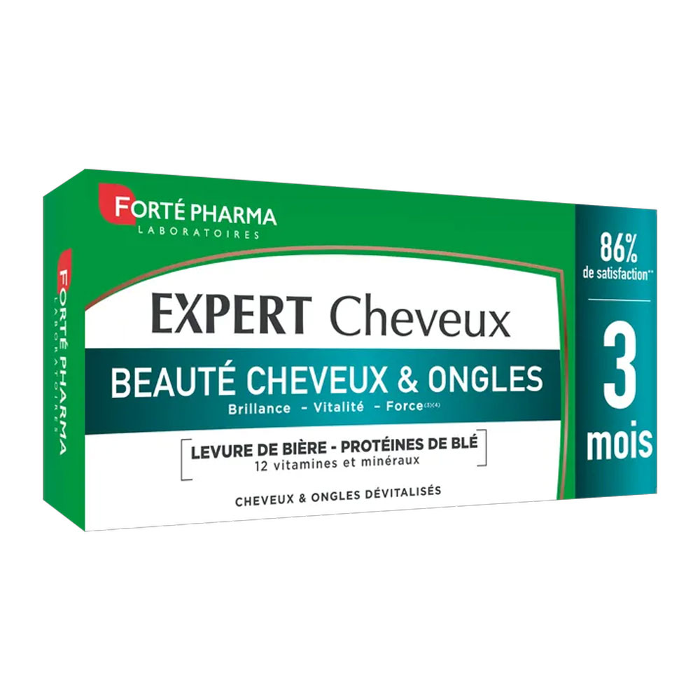 Forté Pharma Expert Cheveux Programme Beauté Cheveux et Ongles Tous type de chutes 84 comprimés