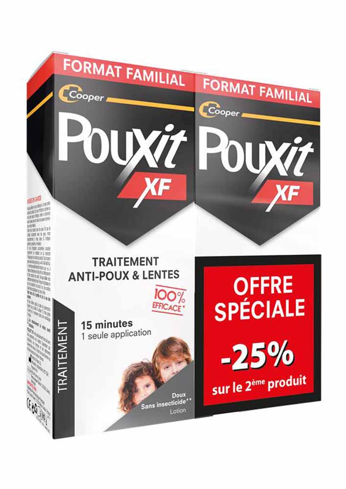 Pouxit XF Lotion Anti-Poux et Lentes 2x200ml
