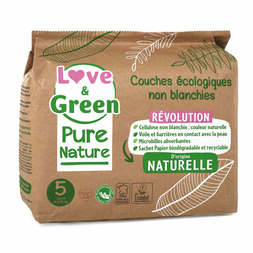 Love&Green Pure Nature Couches Écologiques Taille 5 x 33
