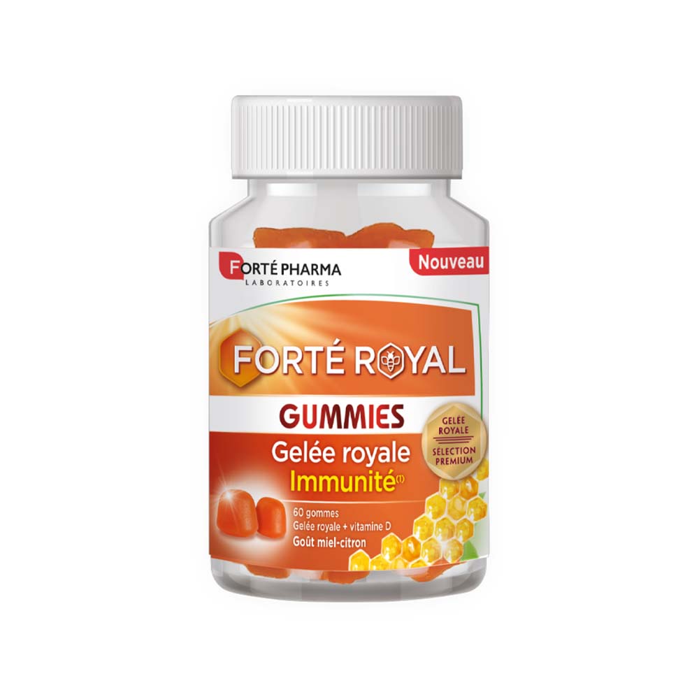 Forté Pharma Forté Royal Gelée Royale Goût Citron-Miel Dès 3 Ans 60 gommes à mâcher