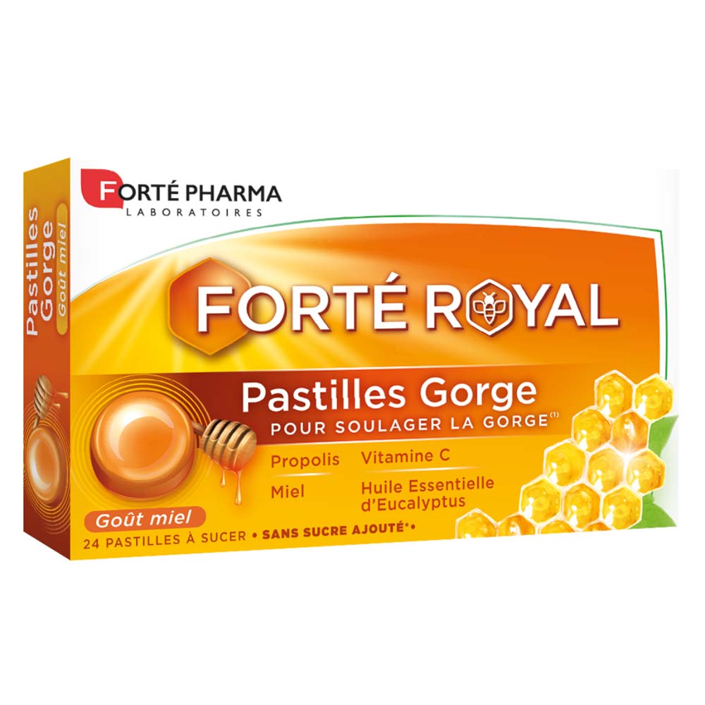 Forté Pharma Forté Royal Pastilles Gorge Miel 24 pastilles