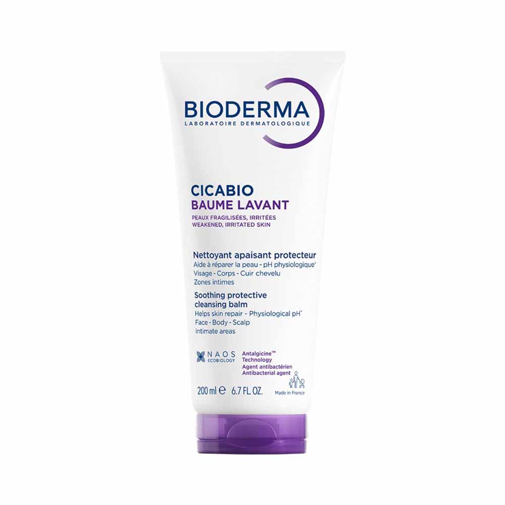 Bioderma Cicabio Baume Lavant Nettoyant Apaisant Protecteur Peaux Fragilisées et Irritées 200ml