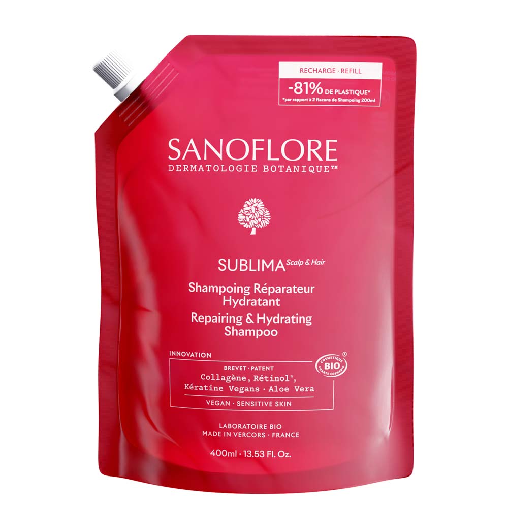 Sanoflore Sublima Recharge Shampoing Réparateur & Hydratant 400ml