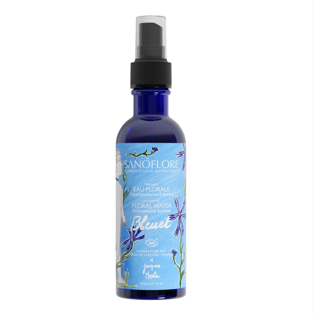 Sanoflore Eaux Florales Bleuet Bio Décongestionne & Apaise 200ml