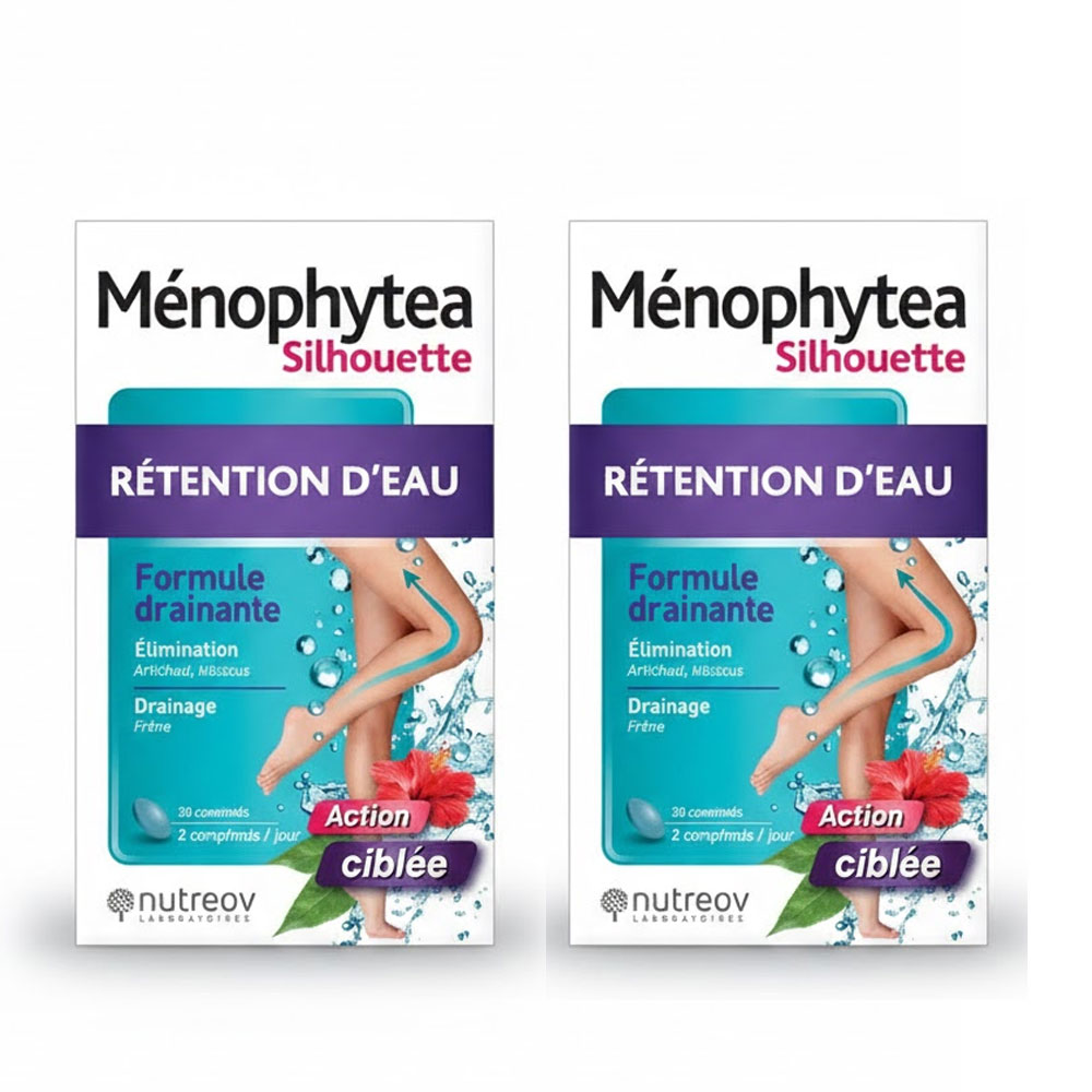 Ménophytea Menophytea silhouette Rétention D'eau 2x30 Comprimes
