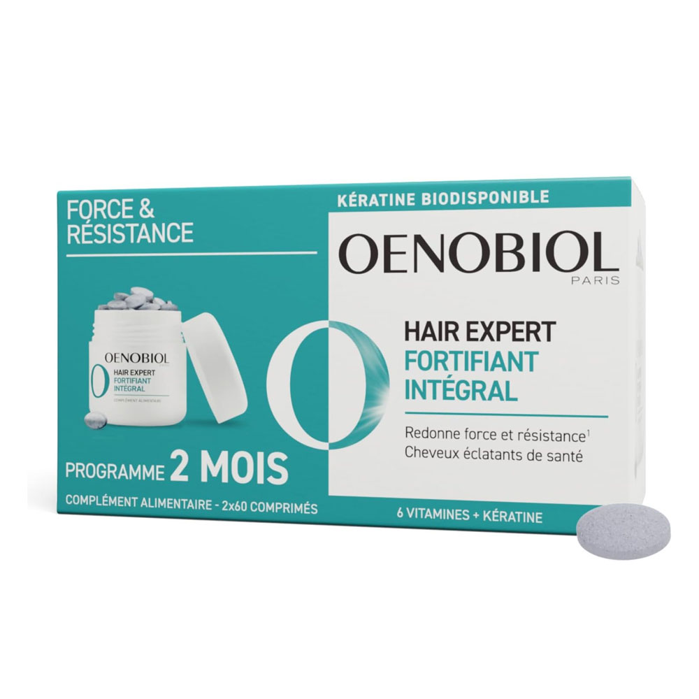 Oenobiol Hair Expert Fortifiant Intégral Cheveux & Ongles 2x60 Capsules