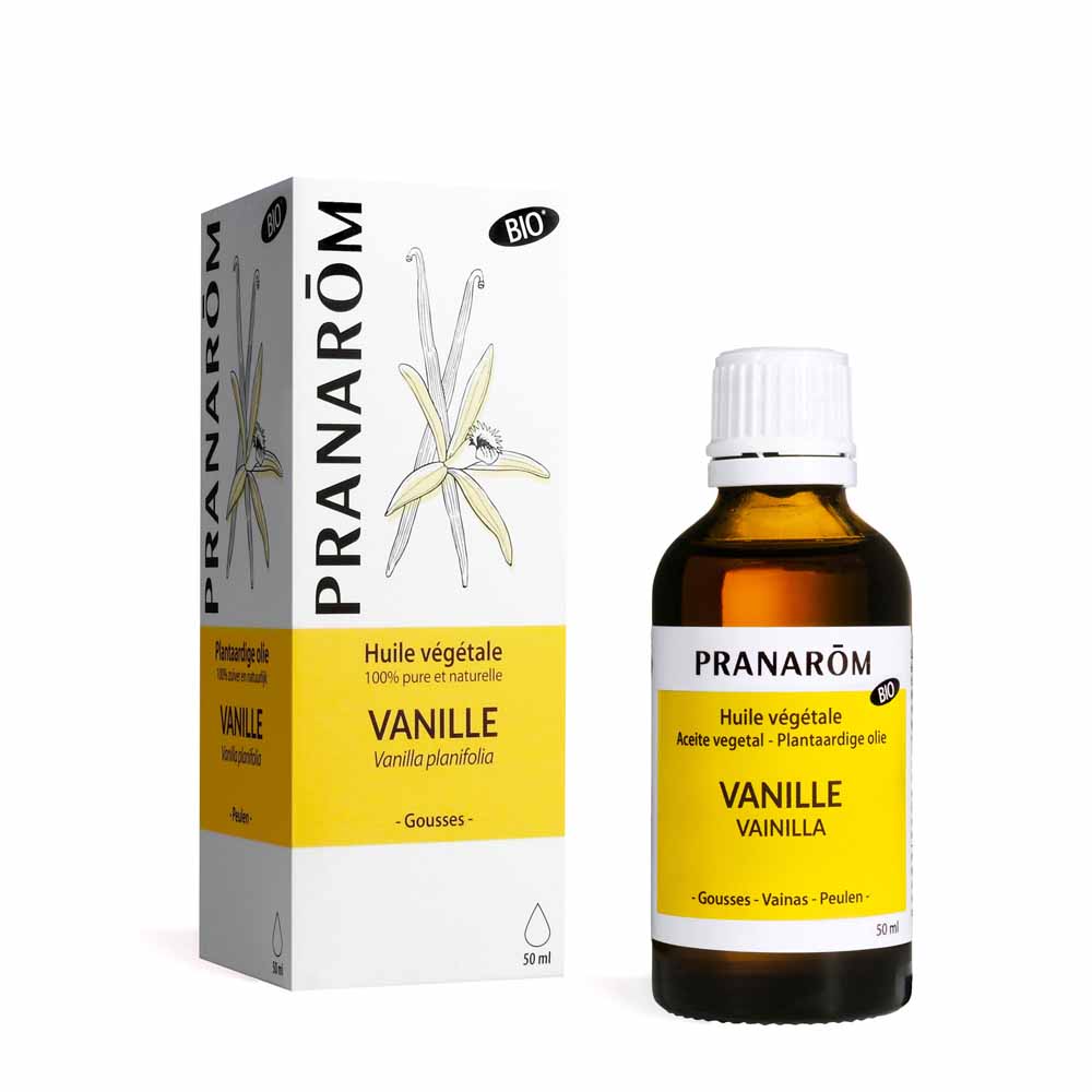 Pranarôm Les Huiles Végétales Huile végétale de vanille bio 50ml