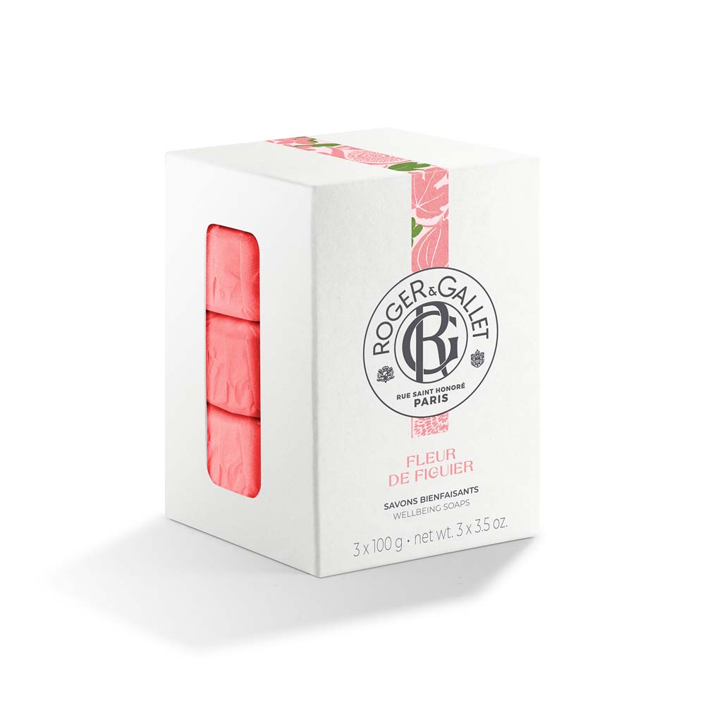 Roger & Gallet Fleur De Figuier Coffret Savon Bienfaisant Base Végétale 3x100g