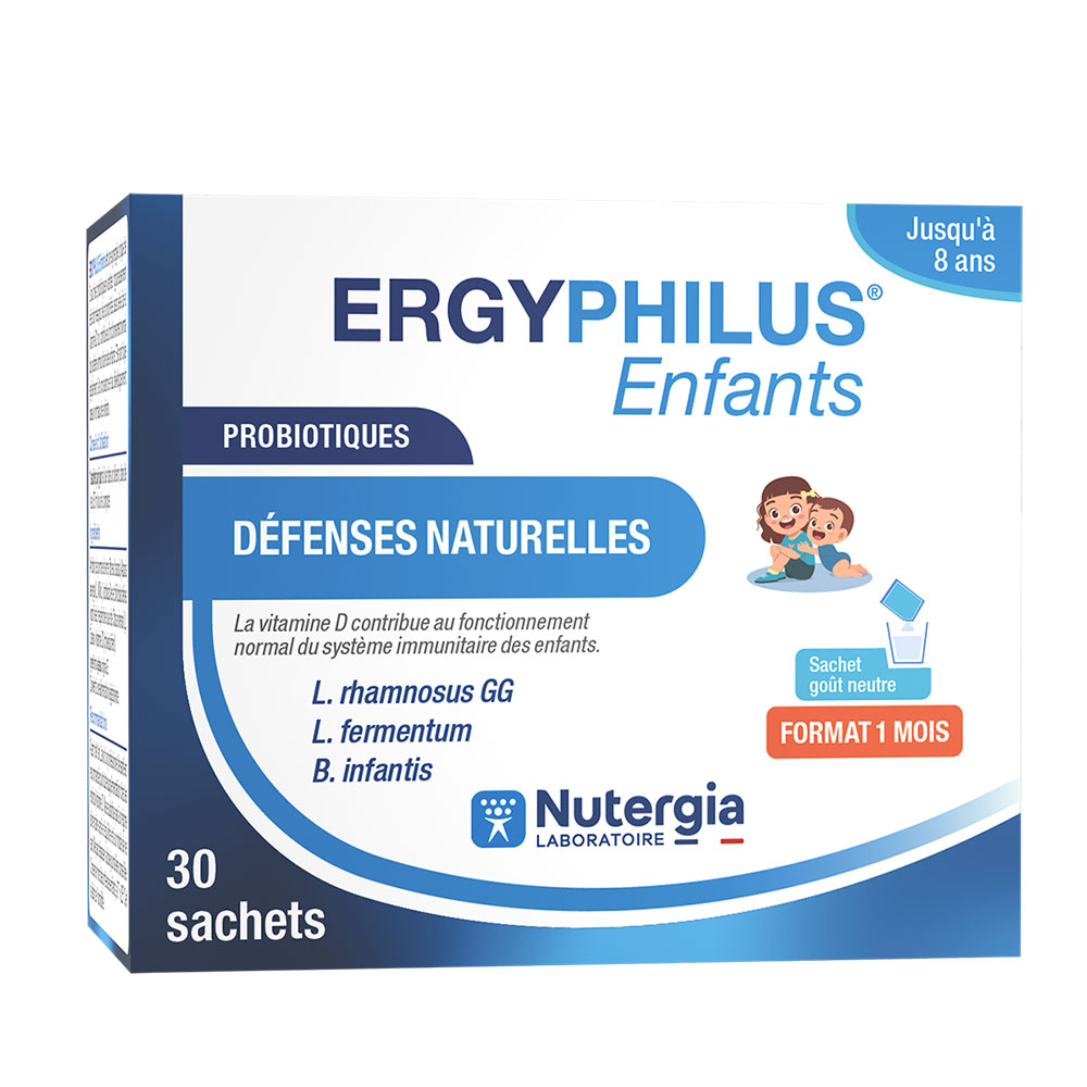 Nutergia Ergyphilus Enfants Probiotiques Défenses naturelles 30 sachets