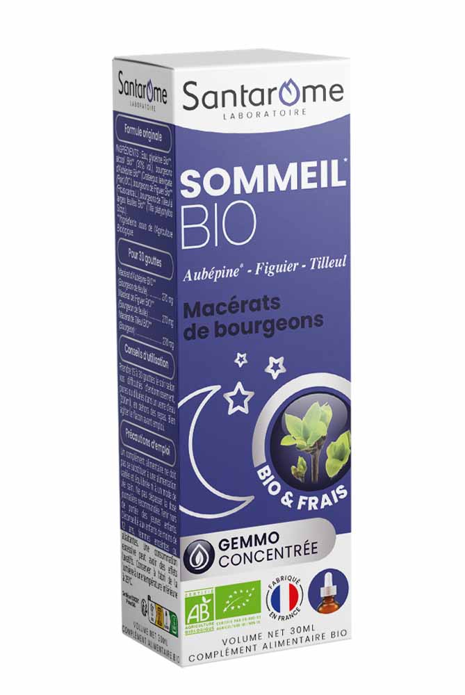 Santarome Gemmo Tri Complexe de Bourgeons Sommeil Gémmothérapie 30ml
