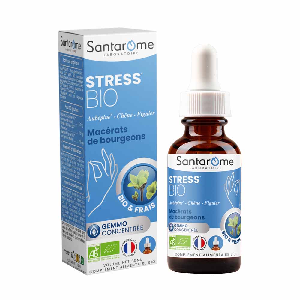 Santarome Gemmo Tri Complexe de Bourgeons Stress Gémmothérapie 30ml