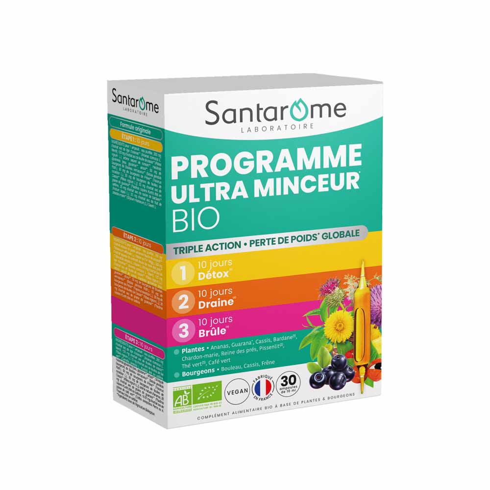 Santarome Programme Ultra Minceur Bio Perte de poids 30 ampoules