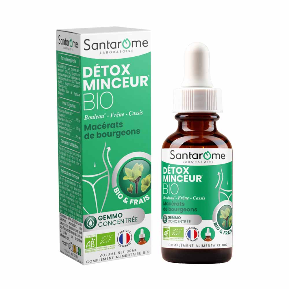 Santarome Gemmo Tri Complexe Bourgeons Détox Minceur Gémmothérapie 30ml