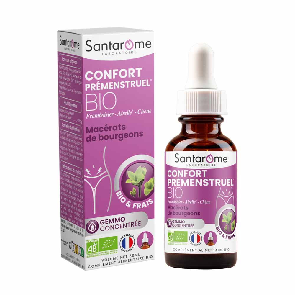 Santarome Gemmo Confort Pré-Menstruel Inconforts et douleurs prémenstruelles 30ml