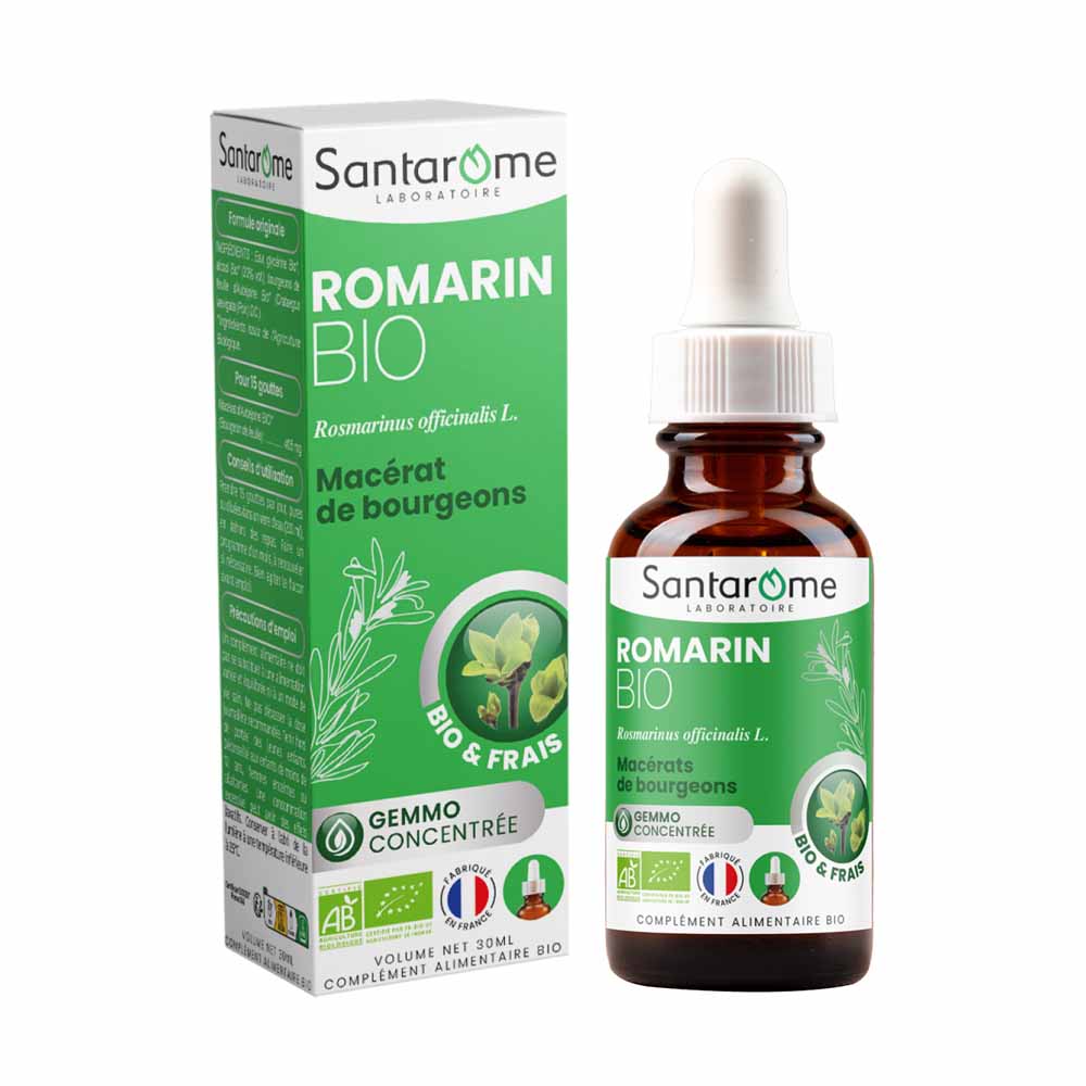 Santarome Gemmo Romarin Bio Foie et digestion 30ml