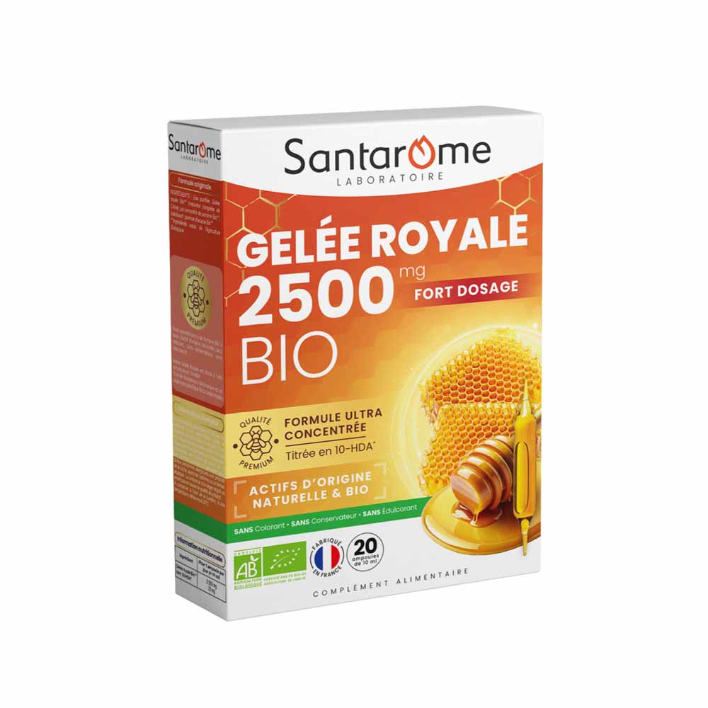 Santarome Gelée Royale 2500 MG Bio 20 ampoules