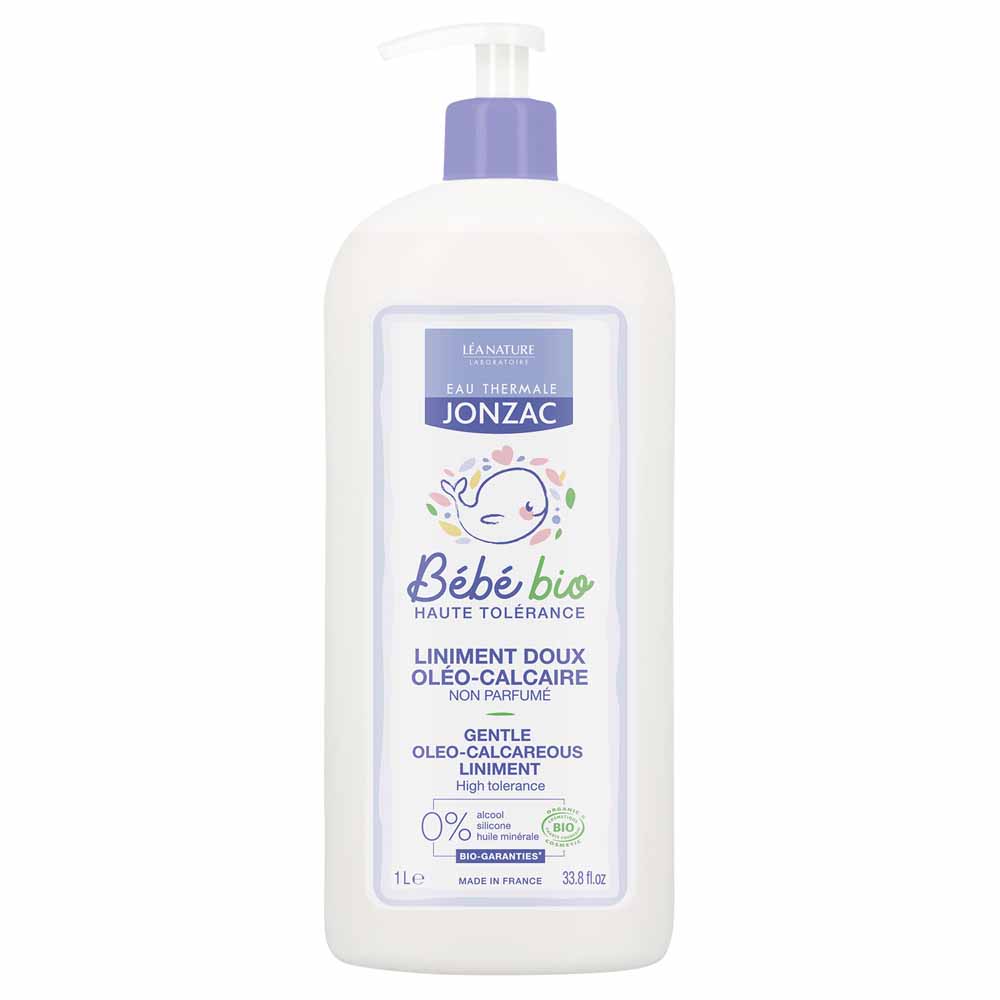 Eau thermale Jonzac Bébé Liniment Doux Oleo Calcaire Special Siege Bio Bebe 1L