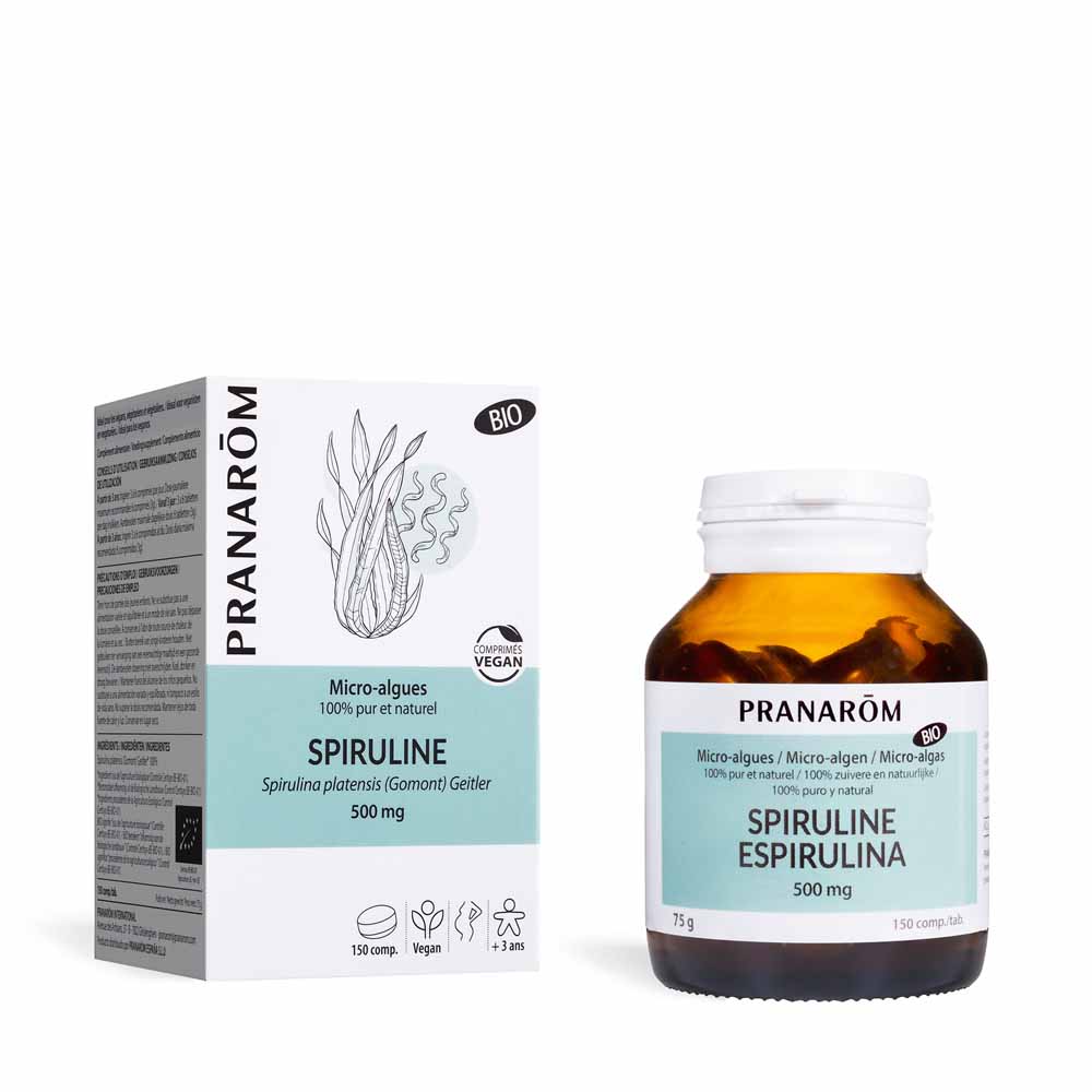 Pranarôm Micro-Algues SPIRULINE BIO 150 comprimés