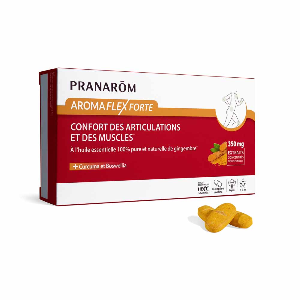 Pranarôm Aromaflex Confort des Articulations et des Muscles Forte 30 Comprimés Sécables