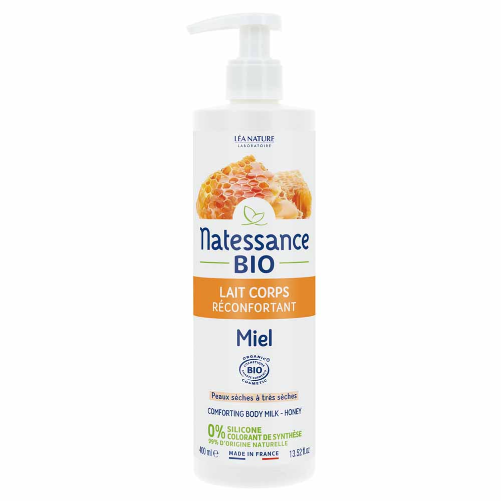 Natessance Lait corps réconfortant - Miel Bio 400ml