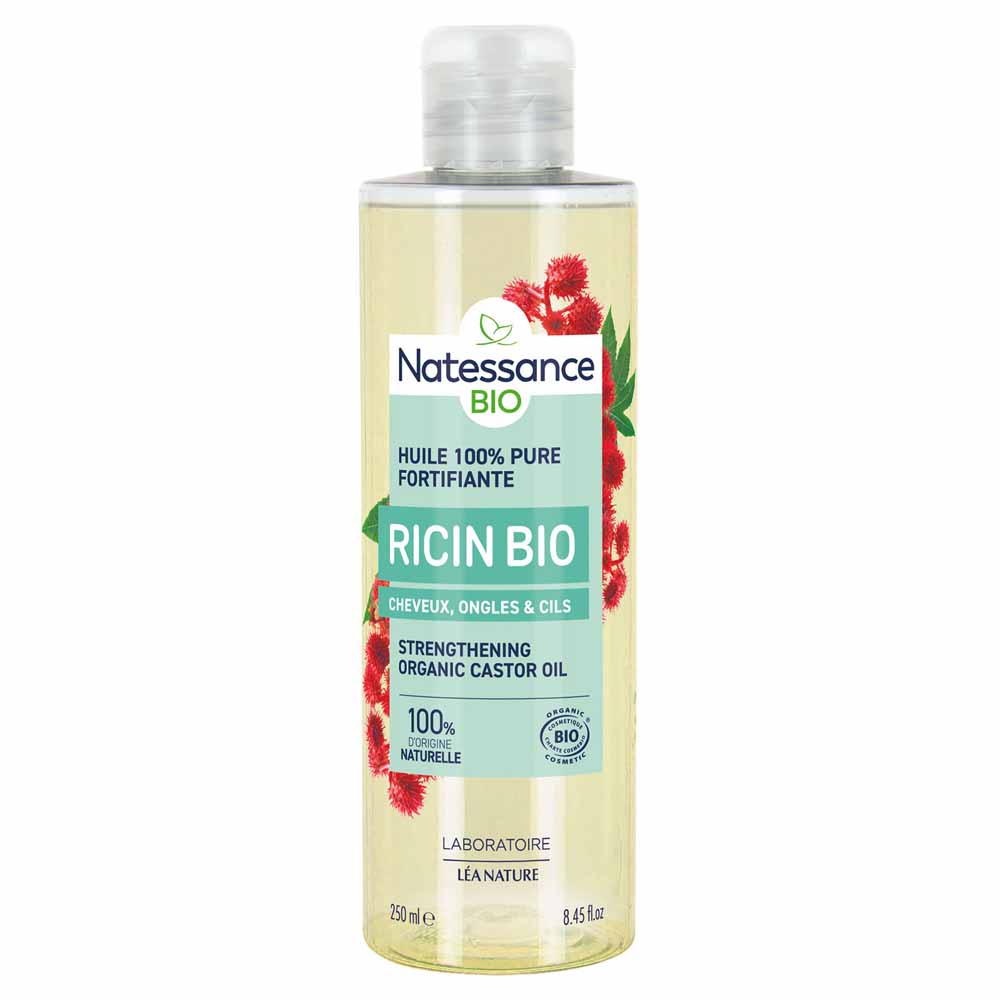 Natessance Ricin Huile De Bio Equitable Huile Pure Fortifie Et Regenere 250ml