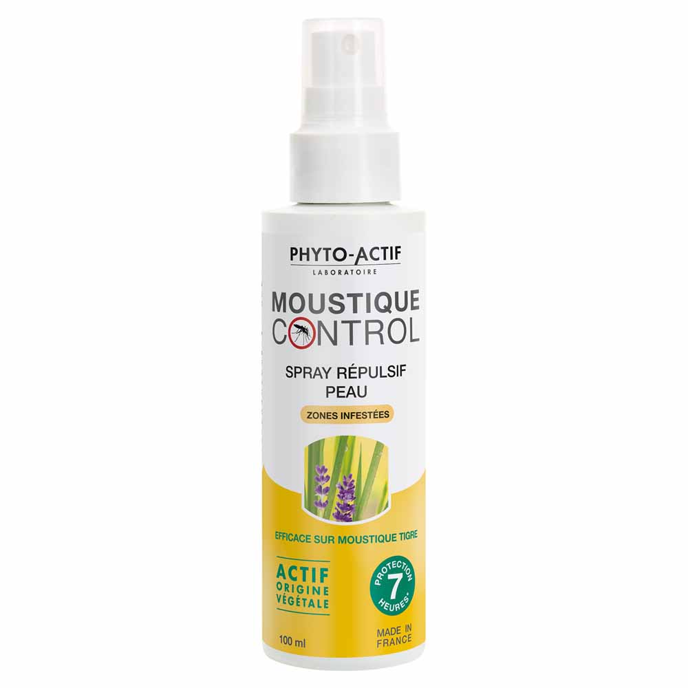 Phyto-Actif Moustique Control Spray Répulsif Peau Zone Infestées 100ml