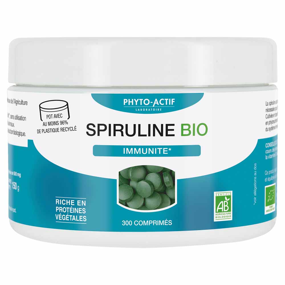Phyto-Actif Spiruline Bio 300 comprimés