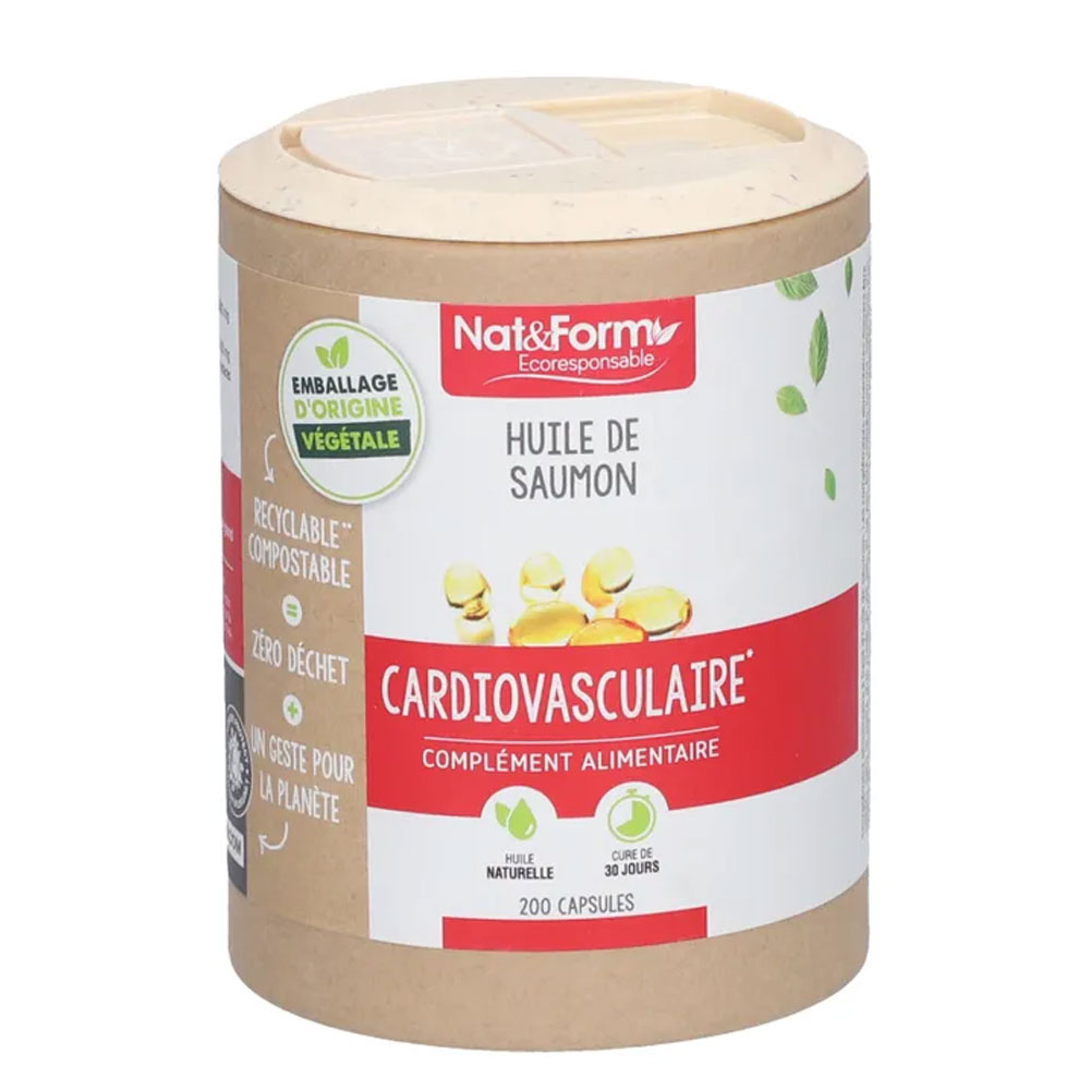 Nat&Form Huile De Saumon Ecoresponsables 200 Capsules