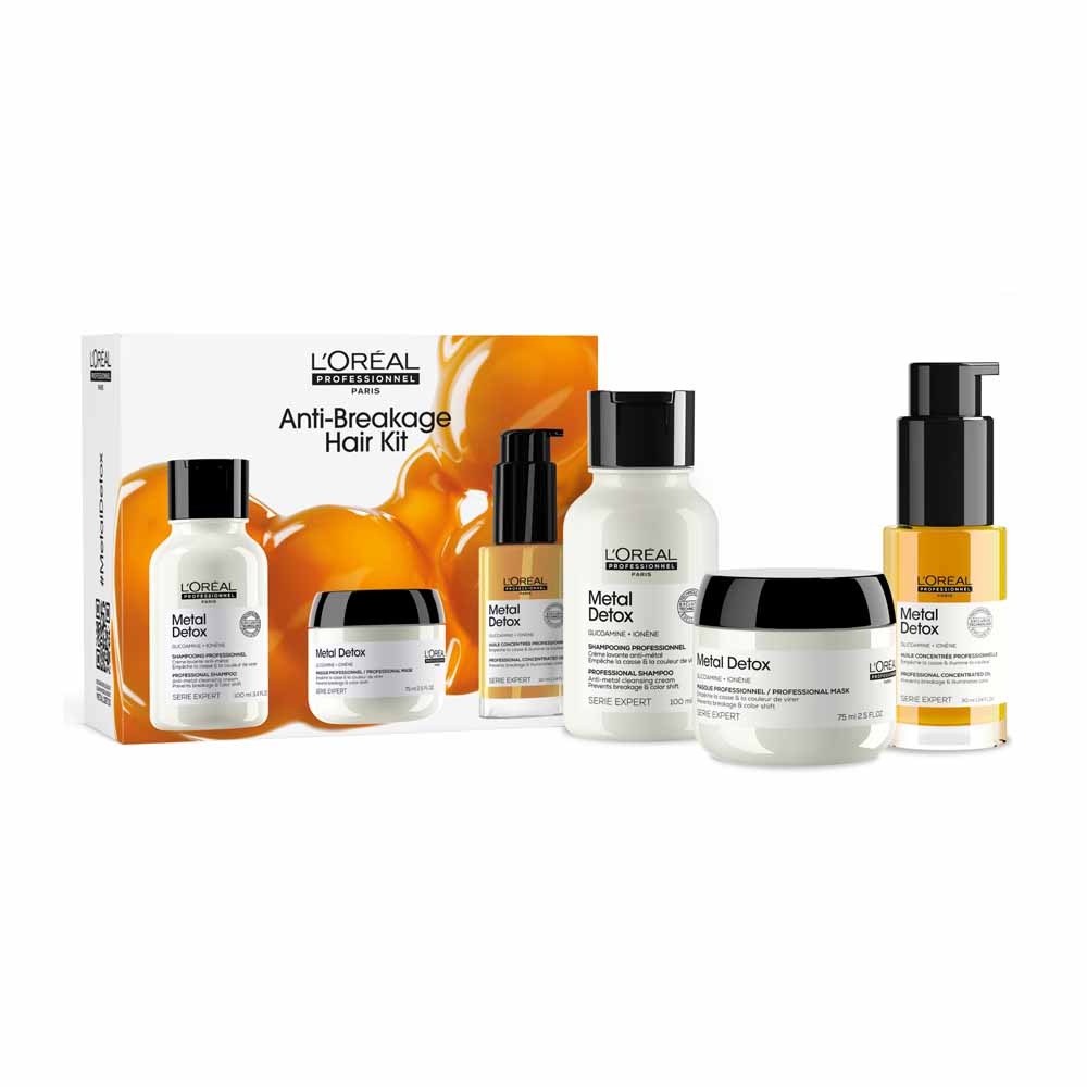 L'Oréal Professionnel Metal Detox Kit Découverte Trio Cheveux Sensibilisés et Cassants