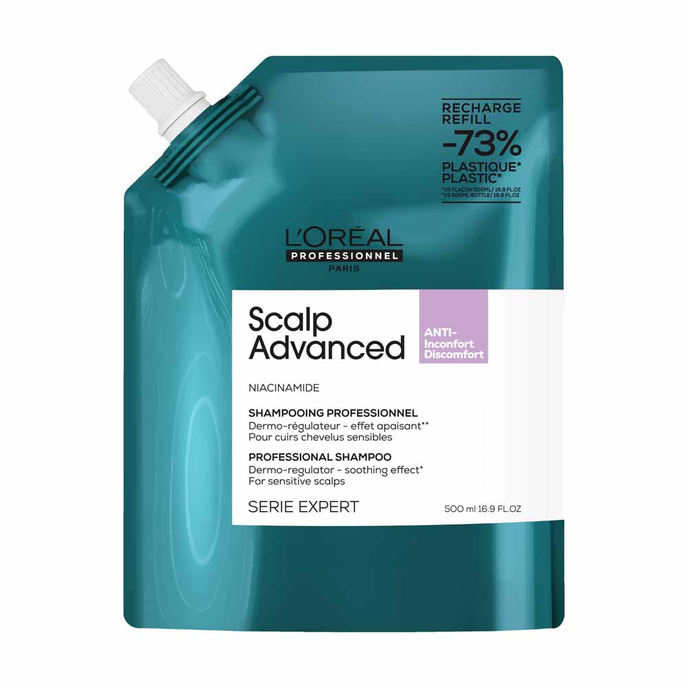 L'Oréal Professionnel Scalp Advanced Shampooing Dermo-Régulateur Anti-Inconfort Éco-Recharge 500ml