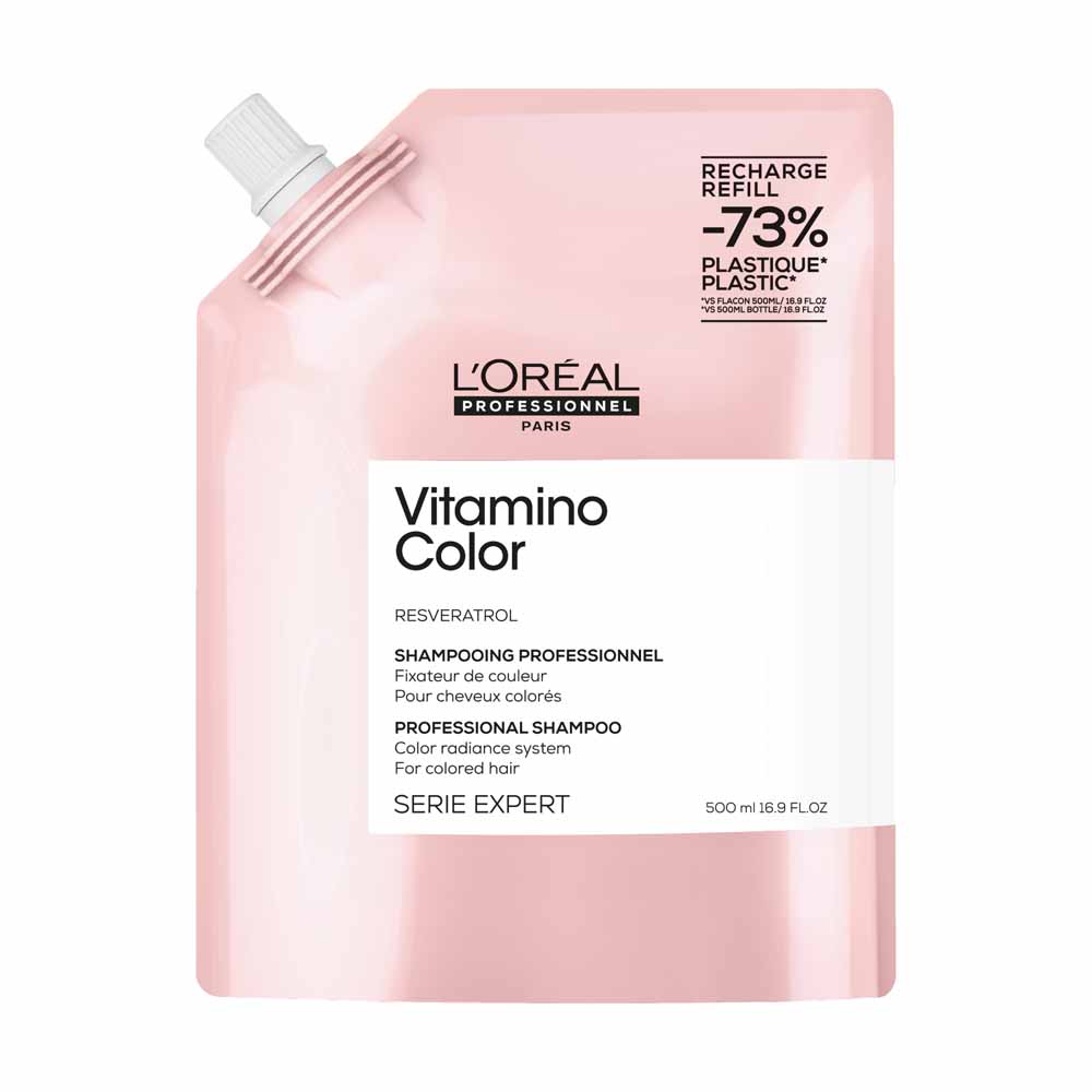 L'Oréal Professionnel Vitamino Color Shampooing Fixateur de Couleur Éco-Recharge 500ml