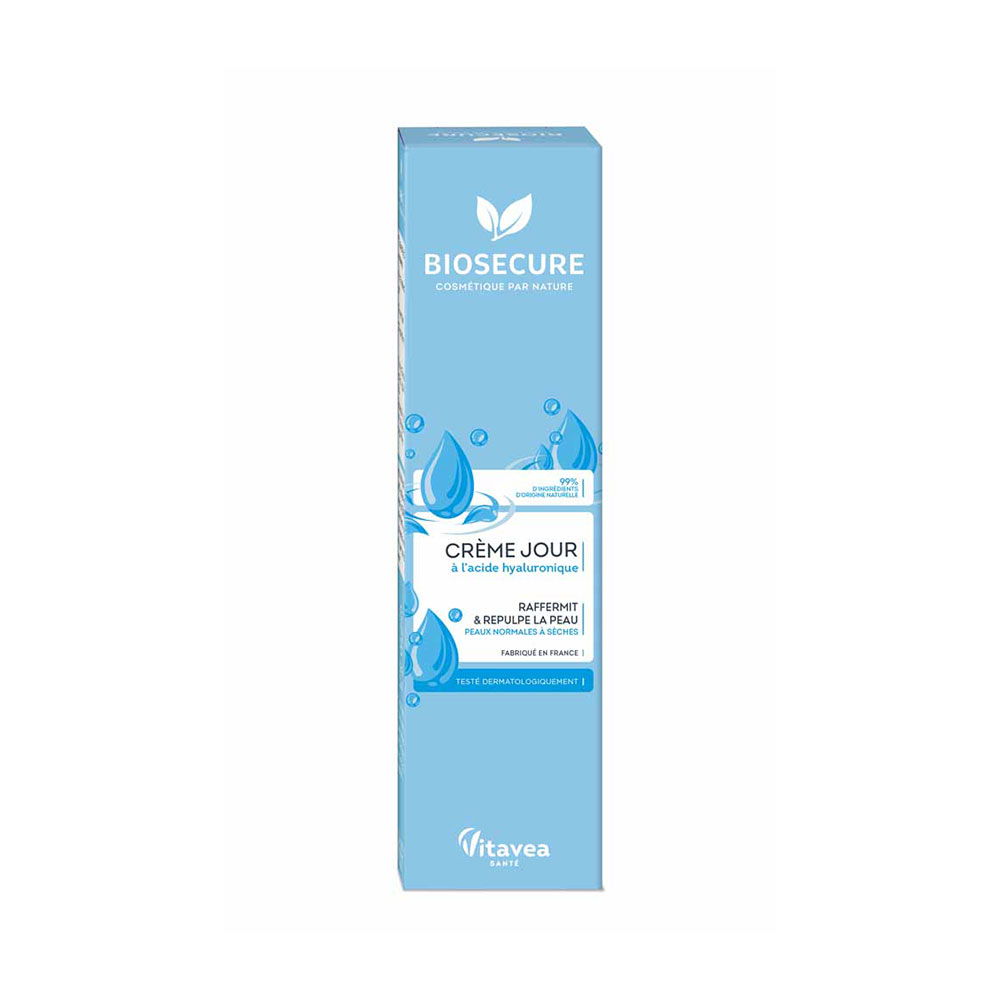 Bio Secure Crème Jour Acide Hyaluronique Tous Types de Peaux 50ml