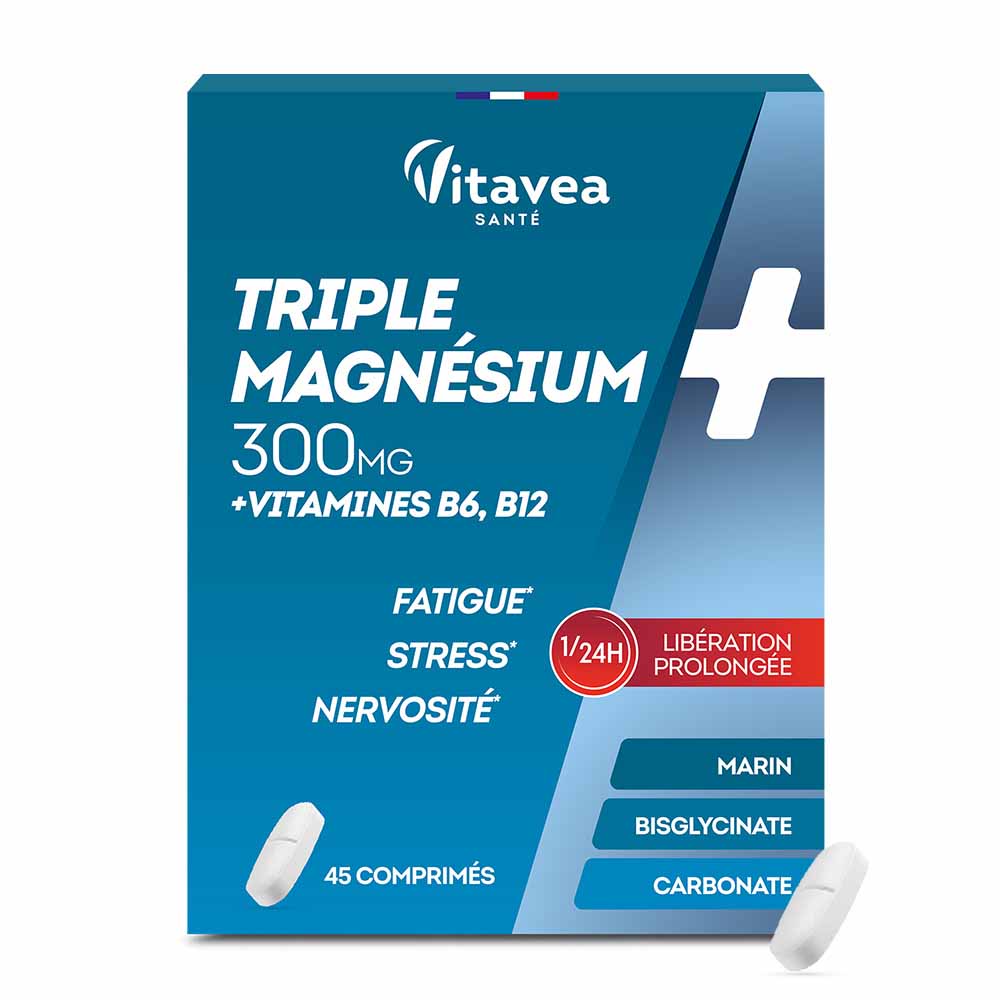 Vitavea Santé Triple Magnésium 300mg 45 Comprimés