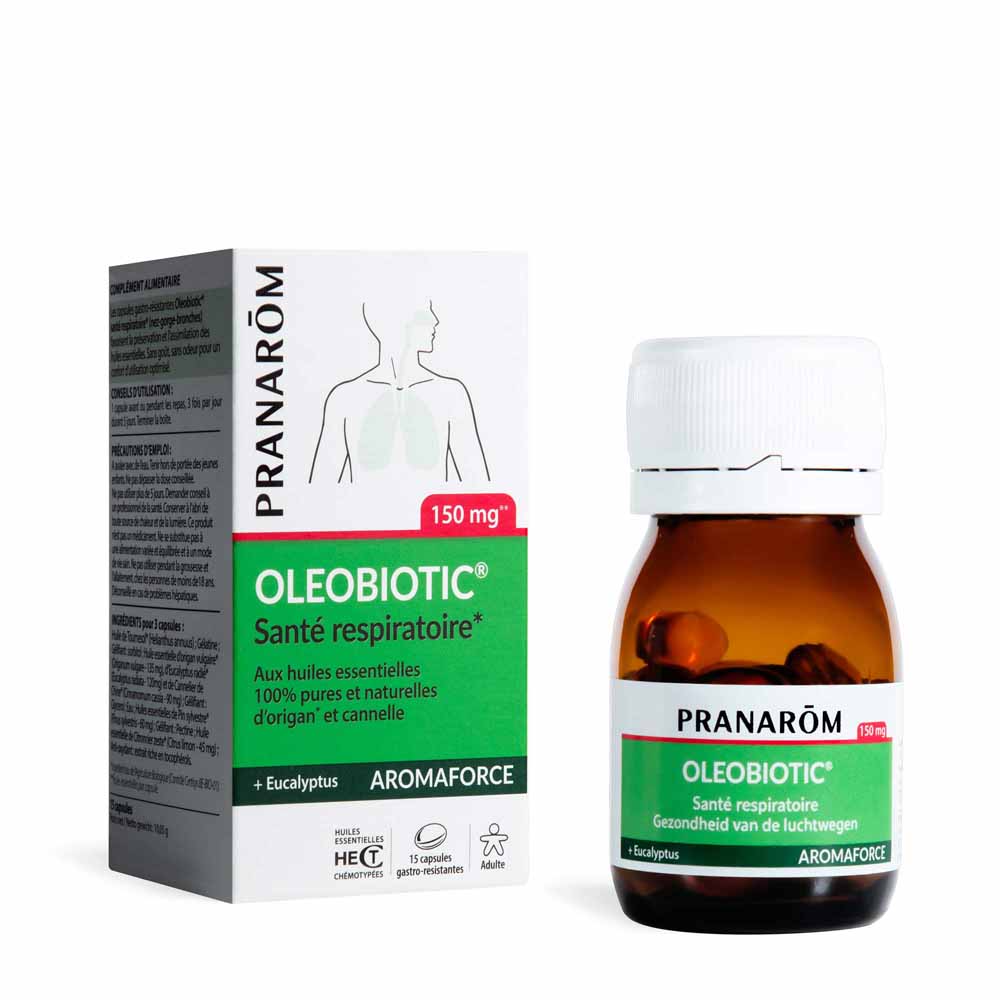Pranarôm Aromaforce Oleobiotic Santé Respiratoire 15 Caspules